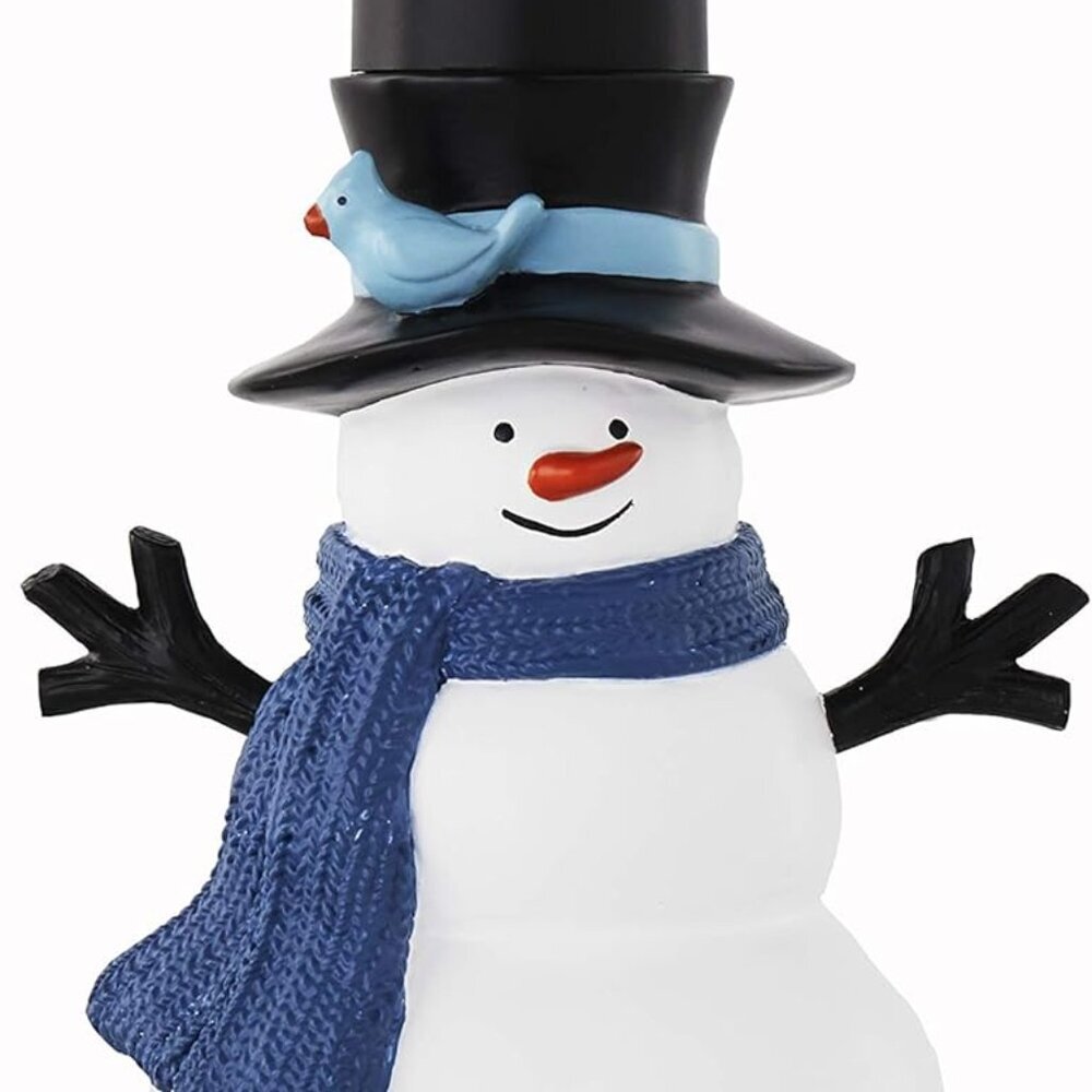 Christmas Winter Friends Snowman Soap Dispenser for Bath/Kitchen & Gift, Blue